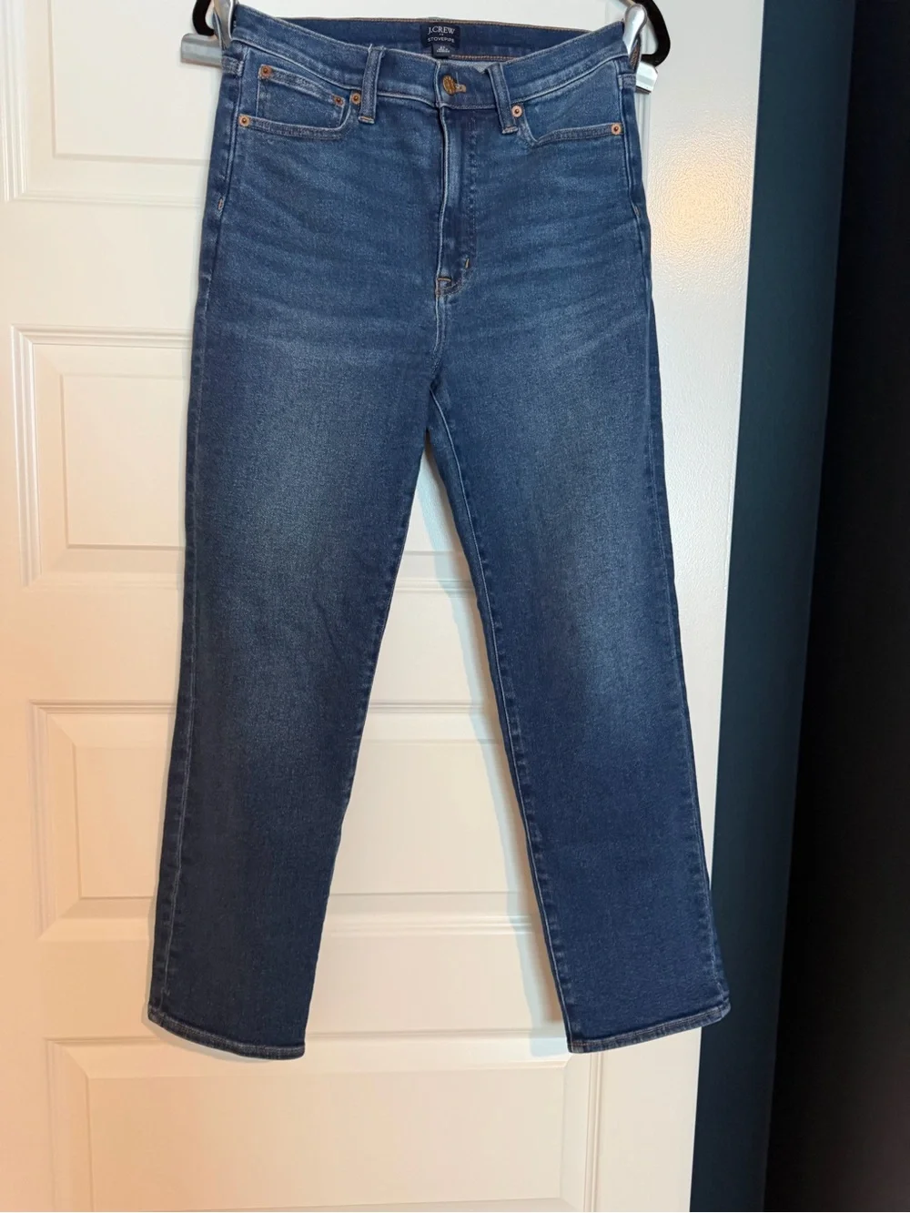 J Crew High rise stovepipe jean in signature stretch